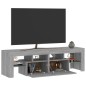 vidaXL TV-Schrank mit LED-Leuchten Grau Sonoma 140x36,5x40 cm vidaXL TV-Schrank mit LED-Leuchten Grau Sonoma 140x36,5x40 cm