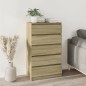 vidaXL Schubladenschrank Sonoma-Eiche 60x36x103 cm Holzwerkstoff vidaXL Schubladenschrank Sonoma-Eiche 60x36x103 cm Holzwerkstoff