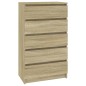 vidaXL Schubladenschrank Sonoma-Eiche 60x36x103 cm Holzwerkstoff vidaXL Schubladenschrank Sonoma-Eiche 60x36x103 cm Holzwerkstoff