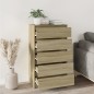 vidaXL Schubladenschrank Sonoma-Eiche 60x36x103 cm Holzwerkstoff vidaXL Schubladenschrank Sonoma-Eiche 60x36x103 cm Holzwerkstoff