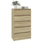 vidaXL Schubladenschrank Sonoma-Eiche 60x36x103 cm Holzwerkstoff vidaXL Schubladenschrank Sonoma-Eiche 60x36x103 cm Holzwerkstoff
