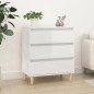 vidaXL Sideboard Hochglanz-Weiß 60x35x70 cm Holzwerkstoff vidaXL Sideboard Hochglanz-Weiß 60x35x70 cm Holzwerkstoff