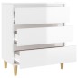 vidaXL Sideboard Hochglanz-Weiß 60x35x70 cm Holzwerkstoff vidaXL Sideboard Hochglanz-Weiß 60x35x70 cm Holzwerkstoff