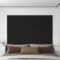vidaXL Wandpaneele 12 Stk. Schwarz 30x30 cm Stoff 0,54 m² vidaXL Wandpaneele 12 Stk. Schwarz 30x30 cm Stoff 0,54 m²