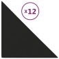 vidaXL Wandpaneele 12 Stk. Schwarz 30x30 cm Stoff 0,54 m² vidaXL Wandpaneele 12 Stk. Schwarz 30x30 cm Stoff 0,54 m²