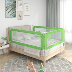 vidaXL Kleinkind-Bettschutzgitter Grün 90x25 cm Stoff  