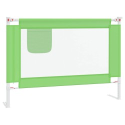vidaXL Kleinkind-Bettschutzgitter Grün 90x25 cm Stoff  