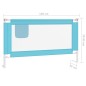 vidaXL Kleinkind-Bettschutzgitter Blau 140x25 cm Stoff vidaXL Kleinkind-Bettschutzgitter Blau 140x25 cm Stoff