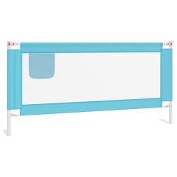 vidaXL Kleinkind-Bettschutzgitter Blau 190x25 cm Stoff  