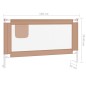 vidaXL Kleinkind-Bettschutzgitter Taupe 140x25 cm Stoff vidaXL Kleinkind-Bettschutzgitter Taupe 140x25 cm Stoff