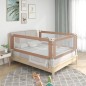 vidaXL Kleinkind-Bettschutzgitter Taupe 160x25 cm Stoff vidaXL Kleinkind-Bettschutzgitter Taupe 160x25 cm Stoff
