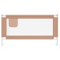vidaXL Kleinkind-Bettschutzgitter Taupe 160x25 cm Stoff vidaXL Kleinkind-Bettschutzgitter Taupe 160x25 cm Stoff