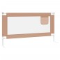 vidaXL Kleinkind-Bettschutzgitter Taupe 160x25 cm Stoff vidaXL Kleinkind-Bettschutzgitter Taupe 160x25 cm Stoff