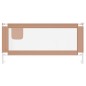 vidaXL Kleinkind-Bettschutzgitter Taupe 190x25 cm Stoff vidaXL Kleinkind-Bettschutzgitter Taupe 190x25 cm Stoff