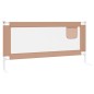 vidaXL Kleinkind-Bettschutzgitter Taupe 190x25 cm Stoff vidaXL Kleinkind-Bettschutzgitter Taupe 190x25 cm Stoff