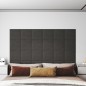 Wandpaneele 12 Stk. Dunkelgrau 30x30 cm Stoff 1,08 m² Wandpaneele 12 Stk. Dunkelgrau 30x30 cm Stoff 1,08 m²