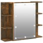 vidaXL Spiegelschrank mit LED Räuchereiche 70x16,5x60 cm vidaXL Spiegelschrank mit LED Räuchereiche 70x16,5x60 cm