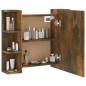 vidaXL Spiegelschrank mit LED Räuchereiche 70x16,5x60 cm vidaXL Spiegelschrank mit LED Räuchereiche 70x16,5x60 cm
