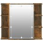 vidaXL Spiegelschrank mit LED Räuchereiche 70x16,5x60 cm vidaXL Spiegelschrank mit LED Räuchereiche 70x16,5x60 cm