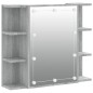 vidaXL Spiegelschrank mit LED Grau Sonoma 70x16,5x60 cm vidaXL Spiegelschrank mit LED Grau Sonoma 70x16,5x60 cm
