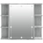vidaXL Spiegelschrank mit LED Grau Sonoma 70x16,5x60 cm vidaXL Spiegelschrank mit LED Grau Sonoma 70x16,5x60 cm