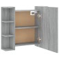 vidaXL Spiegelschrank mit LED Grau Sonoma 70x16,5x60 cm vidaXL Spiegelschrank mit LED Grau Sonoma 70x16,5x60 cm