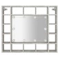 vidaXL Spiegelschrank mit LED Betongrau 91x15x76,5 cm vidaXL Spiegelschrank mit LED Betongrau 91x15x76,5 cm