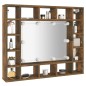 vidaXL Spiegelschrank mit LED Räuchereiche 91x15x76,5 cm vidaXL Spiegelschrank mit LED Räuchereiche 91x15x76,5 cm