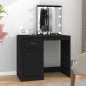 vidaXL Schminktisch mit LED Schwarz 90x50x132,5 cm Holzwerkstoff vidaXL Schminktisch mit LED Schwarz 90x50x132,5 cm Holzwerkstoff