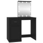 vidaXL Schminktisch mit LED Schwarz 90x50x132,5 cm Holzwerkstoff vidaXL Schminktisch mit LED Schwarz 90x50x132,5 cm Holzwerkstoff