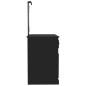 vidaXL Schminktisch mit LED Schwarz 90x50x132,5 cm Holzwerkstoff vidaXL Schminktisch mit LED Schwarz 90x50x132,5 cm Holzwerkstoff