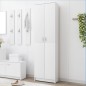 vidaXL Garderobenschrank Weiß 55x25x189 cm Holzwerkstoff vidaXL Garderobenschrank Weiß 55x25x189 cm Holzwerkstoff
