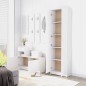 vidaXL Garderobenschrank Weiß 55x25x189 cm Holzwerkstoff vidaXL Garderobenschrank Weiß 55x25x189 cm Holzwerkstoff