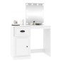 vidaXL Schminktisch mit LED Weiß 90x50x132,5 cm Holzwerkstoff vidaXL Schminktisch mit LED Weiß 90x50x132,5 cm Holzwerkstoff