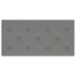 Wandpaneele 12 Stk. Grau 60x30 cm Kunstleder 2,16 m² Wandpaneele 12 Stk. Grau 60x30 cm Kunstleder 2,16 m²