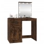 vidaXL Schminktisch mit LEDs Räuchereiche 90x50x132,5 cm Holzwerkstoff vidaXL Schminktisch mit LEDs Räuchereiche 90x50x132,5 cm Holzwerkstoff
