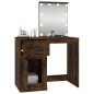 vidaXL Schminktisch mit LEDs Räuchereiche 90x50x132,5 cm Holzwerkstoff vidaXL Schminktisch mit LEDs Räuchereiche 90x50x132,5 cm Holzwerkstoff