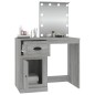 vidaXL Schminktisch mit LEDs Grau Sonoma 90x50x132,5 cm Holzwerkstoff vidaXL Schminktisch mit LEDs Grau Sonoma 90x50x132,5 cm Holzwerkstoff