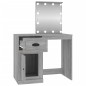 vidaXL Schminktisch mit LEDs Grau Sonoma 90x50x132,5 cm Holzwerkstoff vidaXL Schminktisch mit LEDs Grau Sonoma 90x50x132,5 cm Holzwerkstoff