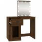 vidaXL Schminktisch mit LEDs Braun Eiche 90x50x132,5 cm Holzwerkstoff vidaXL Schminktisch mit LEDs Braun Eiche 90x50x132,5 cm Holzwerkstoff