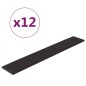 vidaXL Wandpaneele 12 Stk. Schwarz 90x15 cm Kunstleder 1,62 m² vidaXL Wandpaneele 12 Stk. Schwarz 90x15 cm Kunstleder 1,62 m²