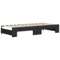 vidaXL Tagesbett Ausziehbar mit Matratzen Schwarz 90x200 cm Kunstleder vidaXL Tagesbett Ausziehbar mit Matratzen Schwarz 90x200 cm Kunstleder