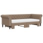 vidaXL Tagesbett Ausziehbar mit Matratzen Braun 90x200 cm Kunstleder vidaXL Tagesbett Ausziehbar mit Matratzen Braun 90x200 cm Kunstleder