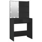 vidaXL Schminktisch mit LED-Leuchten Schwarz 74,5x40x141 cm vidaXL Schminktisch mit LED-Leuchten Schwarz 74,5x40x141 cm