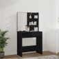 vidaXL Schminktisch mit LED-Leuchten Schwarz 74,5x40x141 cm vidaXL Schminktisch mit LED-Leuchten Schwarz 74,5x40x141 cm