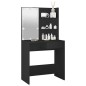 vidaXL Schminktisch mit LED-Leuchten Schwarz 74,5x40x141 cm vidaXL Schminktisch mit LED-Leuchten Schwarz 74,5x40x141 cm