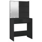 vidaXL Schminktisch mit LED-Leuchten Schwarz 74,5x40x141 cm vidaXL Schminktisch mit LED-Leuchten Schwarz 74,5x40x141 cm