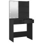vidaXL Schminktisch mit LED-Leuchten Schwarz 74,5x40x141 cm vidaXL Schminktisch mit LED-Leuchten Schwarz 74,5x40x141 cm