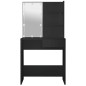 vidaXL Schminktisch mit LED-Leuchten Schwarz 74,5x40x141 cm vidaXL Schminktisch mit LED-Leuchten Schwarz 74,5x40x141 cm