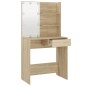 vidaXL Schminktisch mit LEDs Sonoma-Eiche 74,5x40x141 cm Holzwerkstoff vidaXL Schminktisch mit LEDs Sonoma-Eiche 74,5x40x141 cm Holzwerkstoff